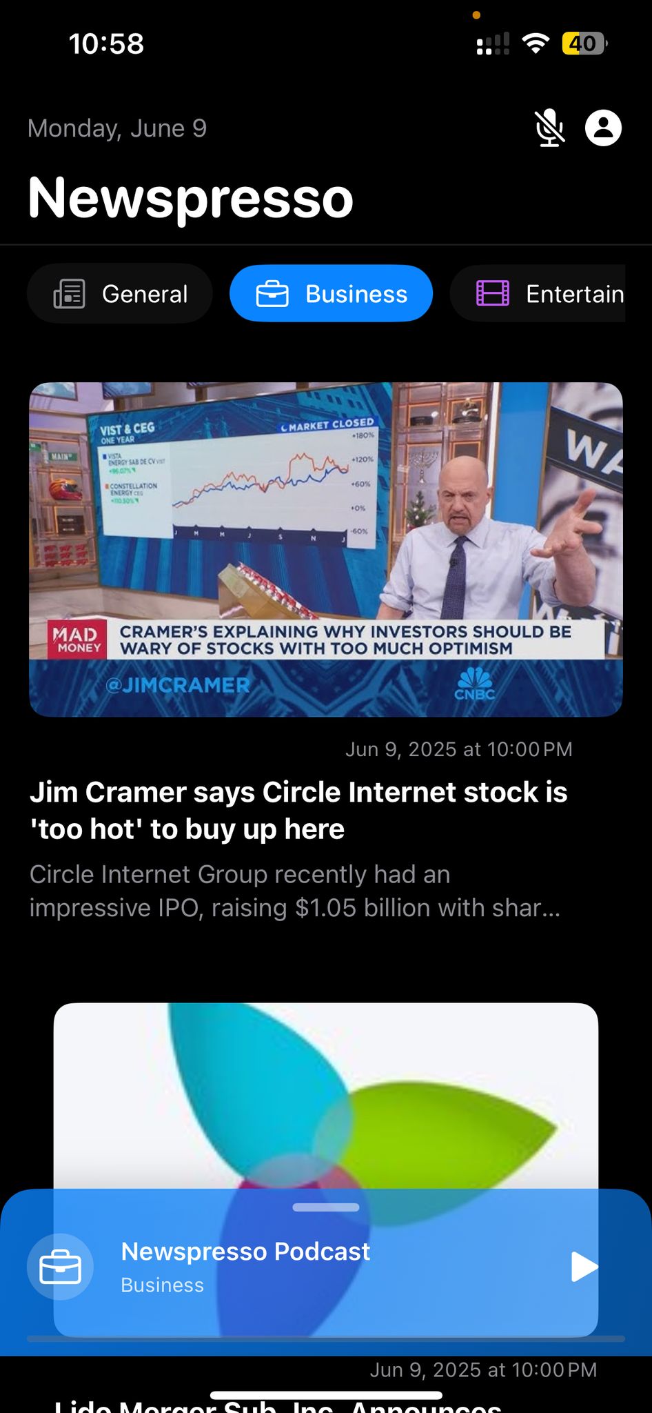 Newspresso App Interface